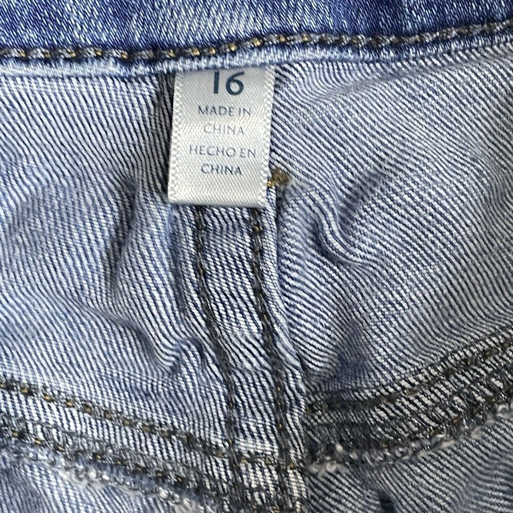 Seven 7 Jeans Denim Cutoff Shorts Blue Size 16 - Picture 4 of 4